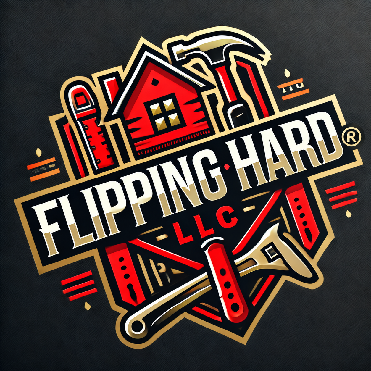 Flipping Hard LLC® registered trademark logo
